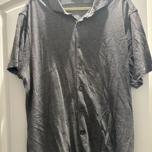 Gray Button-Up Shirt